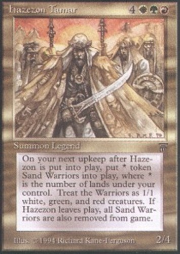 1x Hazezon Tamar NM-Mint, English Legends MTG Magic