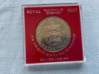 1978 Bailiwick Of Guernsey Twenty Five Pence / Crown Coin - Royal Visit