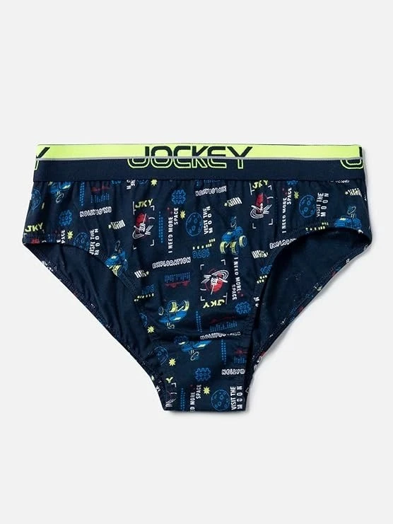 Cuecas Jockey PB04 masculinas de algodão elastano estampadas (pacote com 2) | Cintura macia - Imagem 2 de 4