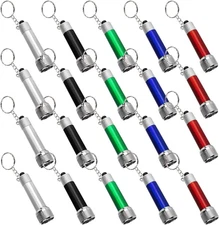 20 Packs Mini LED Flashlights, Bantoye 2.7 Inch Pocket Flashlight Keychain 5