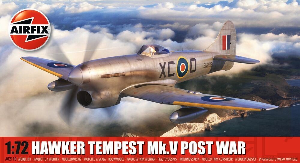 Airfix 1/72 Hawker Tempest Mk Mk V Post War (AX02110) - Image 4