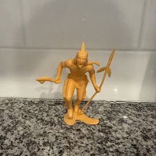 VTG Louis Marx 1964 Large 6" Plastic Indian Figure w/Hatchet Spear