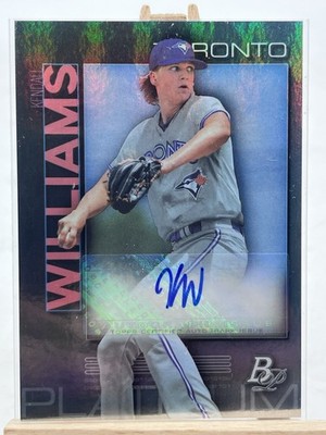 2020 Bowman Platinum Kendall Williams Top Prospect Auto #TOP-49 Blue Jays