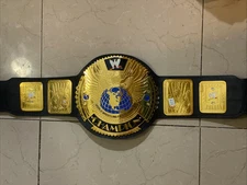 WORLD BIG EAGLE ATTITUDE ERA  CHAMPIONSHIP WRESTLING BELT  METAL PLATED