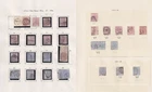 GB. QV. 1873-80. 2.5d rosy mauve & 2.5d blue selection on two pages.
