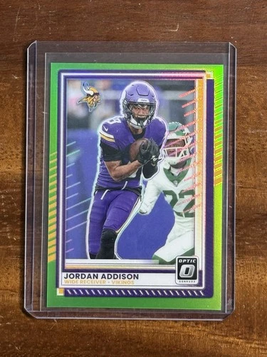 2025 Donruss Optic Football Neon Green Jordan Addison #35