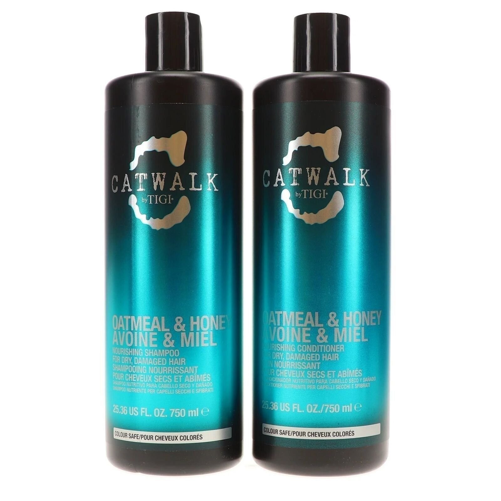 TIGI Catwalk Oatmeal & Honey Shampoo 25.36 oz & Oatmeal & Honey Conditioner...