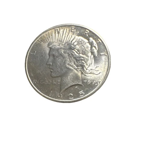 1925 Silver Peace Dollar $1 Coin Philadelphia Mint Circulated still has shine