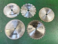DML Golden Eagle 100 tooth non-ferrous TCG Table Saw Blade + 4 blades 9" & 10"