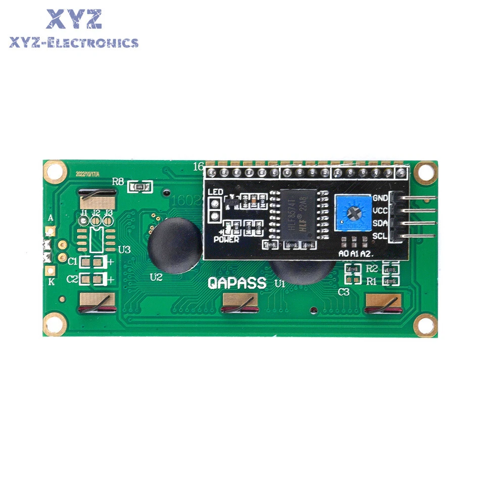5V 1602LCD Blau/Gelb LCD Display IIC/I2C Schnittstelle für Arduino Raspberry Pi - Bild 3 von 4