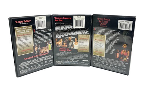 Horror Classics Wes Craven Film Scream 1, 2 & 3 DVD Scary Movies - Foto 6 di 6