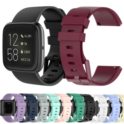 MITCOMM Ersatz Silikon Armband Für Fitbit Versa 2 / Versa /Versa Lite Smartwatch Lünette