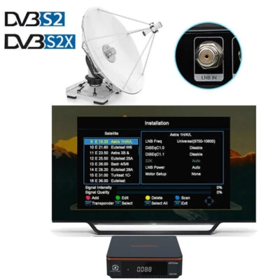 GTMEDIA Receptor de satélite Full HD DVB-S2/S2X Digital TV USB PVR WiFi 1080P HEVC H.265 HDMI