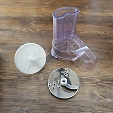 MAGIC CHEF MINI FOOD PROCESSOR  Replacement Slicing Disc Chute Pusher Disc Hold