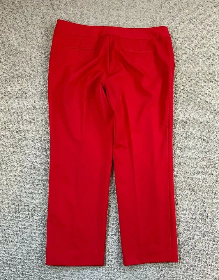 Worthington Women's Sz 6 Modern Fit Red Dress Pants  - Image 2 of 4