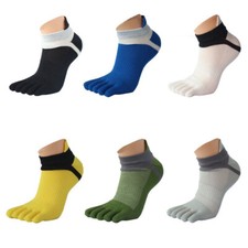 Five Finger Toe Socks Breathe Short Socks Cotton Ankle Casual Sports Acces