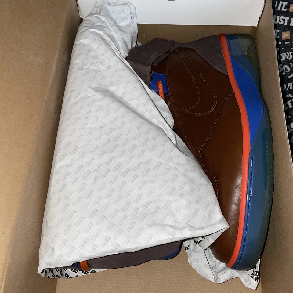 2007 Sz 12 Nike AF 25 NBA C2C League Pack Basketball Shoes Air Force 25 Knicks - Image 3 of 4