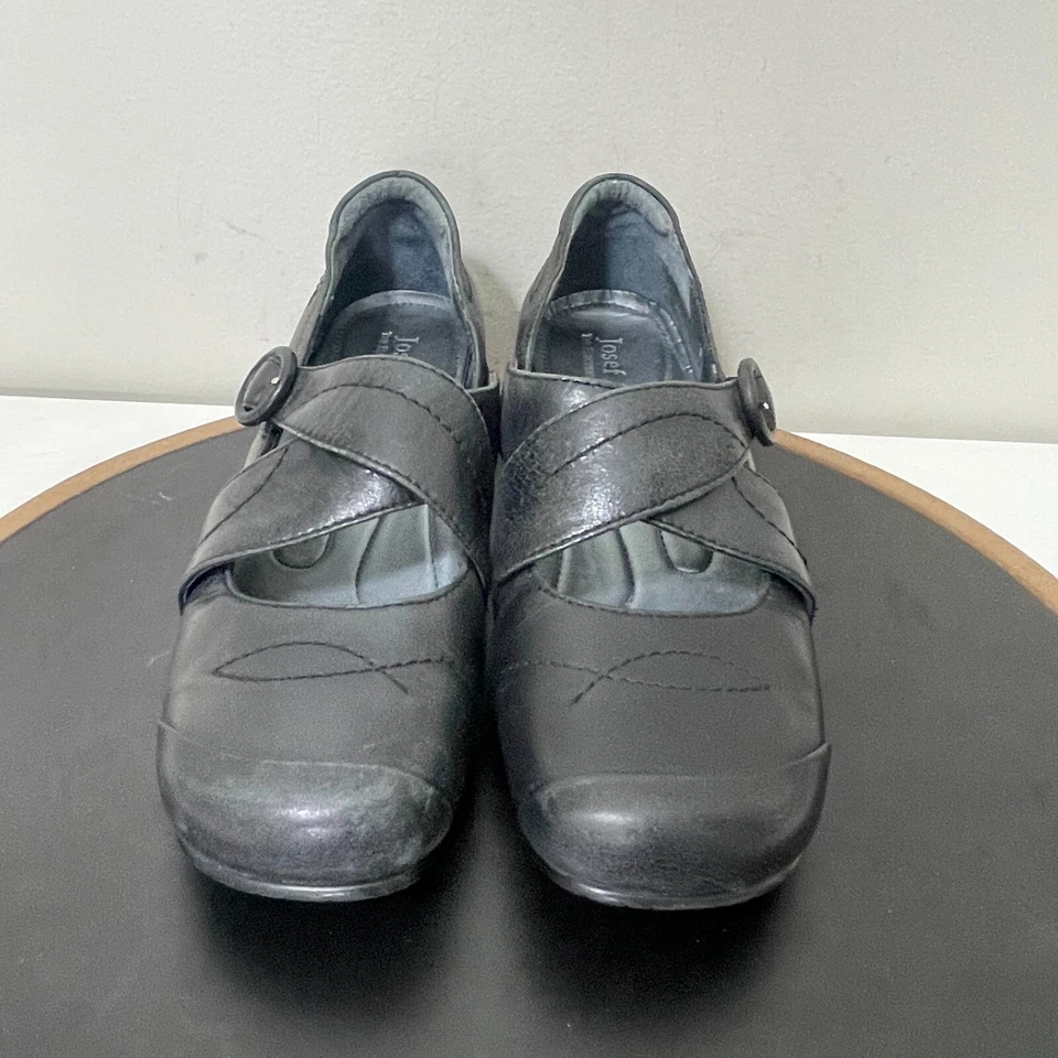 Zapatos de tacón Josef Seibel Marissa negros Mary Jane talla 40/9,5 Foto 3 de 4