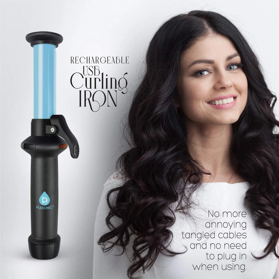USB Rechargeable Mini Curling Iron - Image 2 of 3