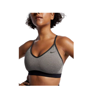 NEW! Nike [XL] Women's Indy Yoga/Gym/Pickleball Bra-Carbon Heather DD1675-091