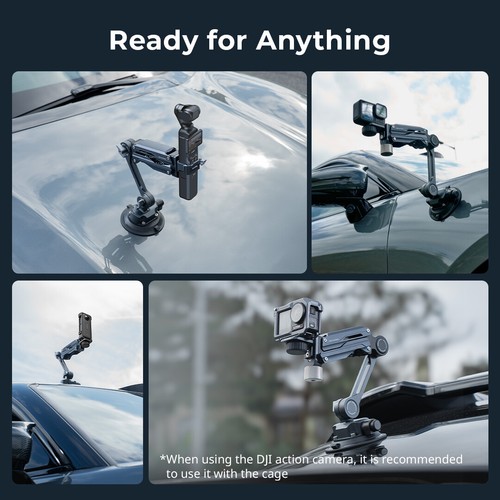 SmallRig Mini Shock Absorber Arm 4-inch Vacuum Suction Cup Car Mount for DJI - Picture 7 of 8