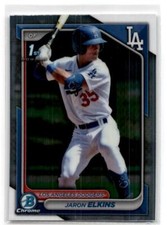 2024 Bowman #BCP-106 Jaron Elkins Chrome Prospects Los Angeles Dodgers