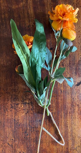 Lot of Fall/Thanksgiving Artificial Silk Flowers Mums Iris Red Orange - Picture 11 of 12