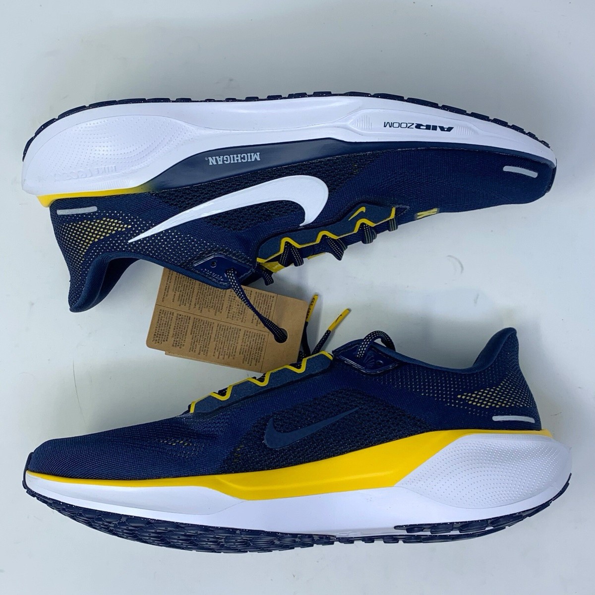 Nike Zoom Pegasus 41 Michigan Wolverines Blue Sneakers, Size 10.5