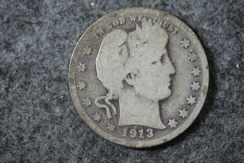 Estate Find 1913 - Barber Quarter Dollar!!   #J07349