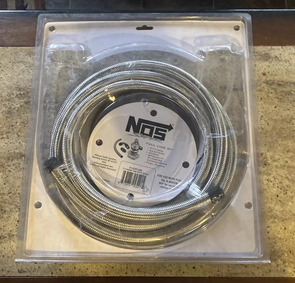 NOS Stainless Steel Braided Hose AN-10 15 Foot 31500106 - Image 2 of 4