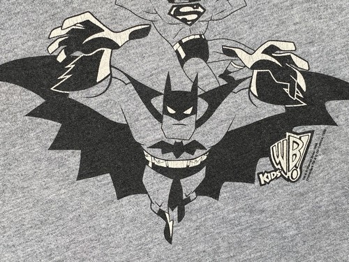 Vintage 1998 DC Batman Superman Zeichentrickserie Shirt Erwachsene L - WB Kinder Bruce Timm - Bild 5 von 11