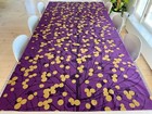 Purple Marimekko Lumimarja Fabric Tablecloth or Curtain