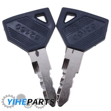 2X Keys For Branson TTC5070000A9 Yanmar 198360-52160 194155-52160 John Deere