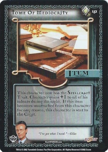 BUFFY THE VAMPIRE SLAYER COLLECTIBLE CARD GAME - CLASS OF '99 (SCORE - 2002) - Picture 145 of 171