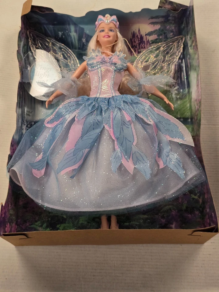 2003 Barbie of Swan Lake ODETTE Puppe Flügel beleuchtet B2766 Mattel neu geöffnet - Bild 4 von 4