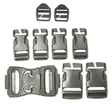 Replacement No Sewing Mil Spec Backpack Quick Attach Buckle Set Snap Clips