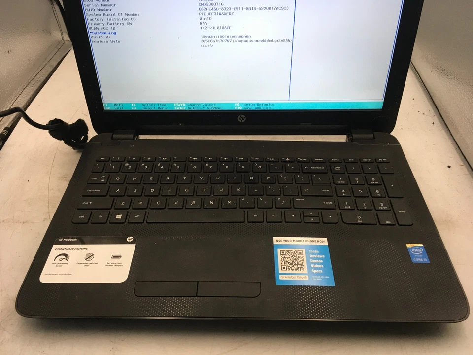 HP 15 AC121DX - BOOTS TO BIOS - INTEL I3 5010U - 6GB RAM - READ DESCRIPTION - BB - Image 3 of 4
