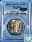 1946-S Walking Liberty Half Dollar PCGS MS66 RPM w/CAC - Stunning Patina!!!