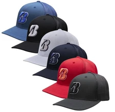 Bridgestone Mens Eco Mesh Full Color Snapback Golf Hat - New