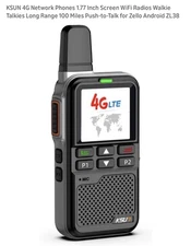 KSUN 4G Network Phones 1.77  WiFi Radio Walkie Talkies Long Range 100 Miles