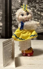 80s Roller skating Lamb Get Along Gang Clip On Vintage 1984 New With Tags