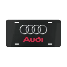 Audi Car Front License Plate Tag Vanity Style - NEW