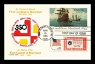 DR JIM STAMPS US FIRST DAY CARD ARK AND DOVE MARYLAND COMBO PANDA CACHET