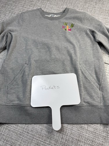 Duluth Trading Sweatshirt Damen Gr. L Gemüsegarten bestickt Taschen - Bild 7 von 14