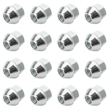 (16 Pack) ITP Factory Style Tapered Lug Nut 10mm x 1.25mm Thread Pitch Silver