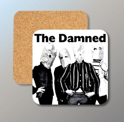 The Damned - Neat Neat Neat -  cork backed coaster - FREE shipping