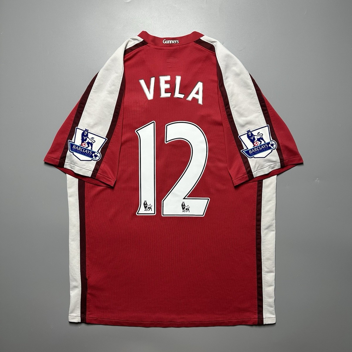 ARSENAL NIKE 2008/2010 FOOTBALL HOME JERSEY #12 CARLOS VELA SIZE