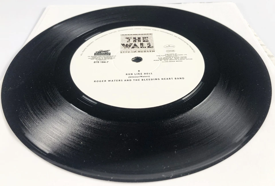Roger Waters "the Wall" brick Part Two rare Vinyl Single 1990 45er Pink Floyd, Foto 4 von 5