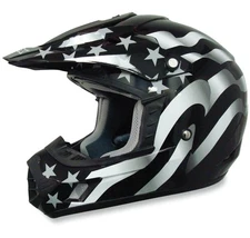 AFX FX-17 Flag MX Offroad Helmet Freedom Stealth MD