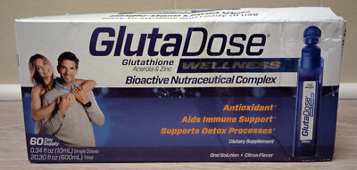GlutaDose Liquid Glutathione Supplement Every Day Immune Support Supplement 60pc